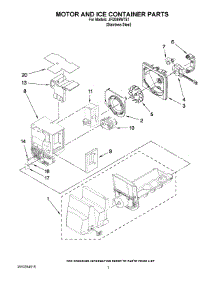04 - Motor And Ice Container Parts parts for Jenn-Air Refrigerator JFI2089WTS1 from AppliancePartsPros.com
