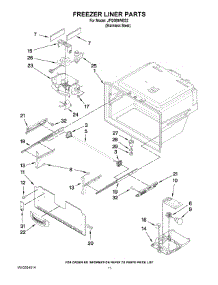 06 - Freezer Liner Parts parts for Jenn-Air Refrigerator JFI2089WES2 from AppliancePartsPros.com