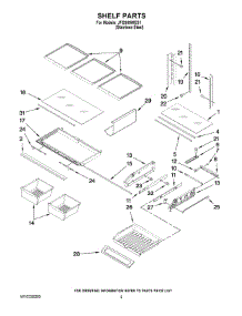 03 - Shelf Parts parts for Maytag Refrigerator JFI2089WES1 from AppliancePartsPros.com