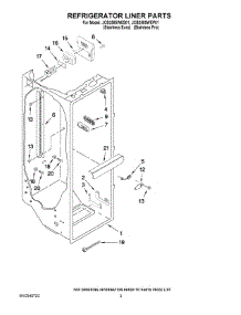 02 - Refrigerator Liner Parts parts for Maytag Refrigerator JCB2585WES01 from AppliancePartsPros.com