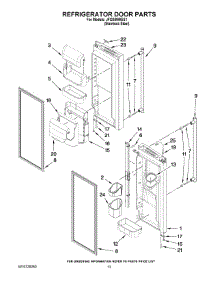 07 - Refrigerator Door Parts parts for Maytag Refrigerator JFI2089WES1 from AppliancePartsPros.com