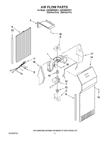 07 - Air Flow Parts parts for Maytag Refrigerator JCB2585WES01 from AppliancePartsPros.com