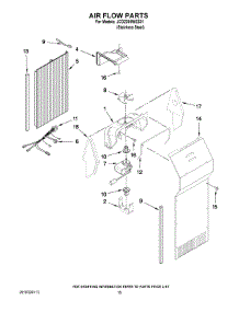 09 - Air Flow Parts parts for Maytag Refrigerator JCD2395WES01 from AppliancePartsPros.com