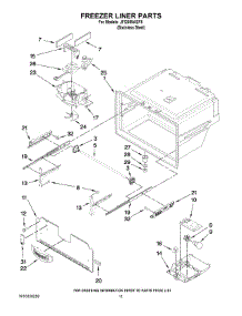 06 - Freezer Liner Parts parts for Maytag Refrigerator JFI2089AEP5 from AppliancePartsPros.com