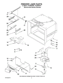 02 - Freezer Liner Parts parts for Maytag Refrigerator JFC2089WEP2 from AppliancePartsPros.com