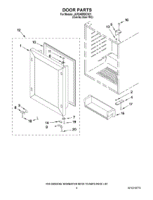 03 - Door Parts parts for Maytag Refrigerator JUR248RBCX01 from AppliancePartsPros.com