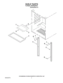 02 - Shelf Parts parts for Maytag Refrigerator JUR248LBCX01 from AppliancePartsPros.com