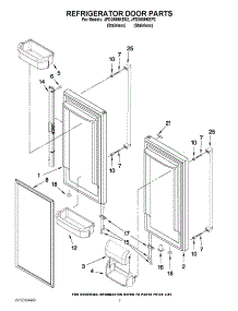 04 - Refrigerator Door Parts parts for Maytag Refrigerator JFD2589KES2 from AppliancePartsPros.com