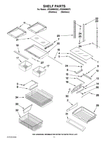06 - Shelf Parts parts for Maytag Refrigerator JFD2589KES2 from AppliancePartsPros.com