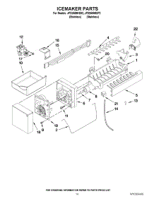 08 - Icemaker Parts parts for Maytag Refrigerator JFD2589KES2 from AppliancePartsPros.com