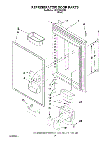 04 - Refrigerator Door Parts parts for Maytag Refrigerator JBD2286KEB3 from AppliancePartsPros.com