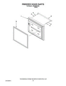 08 - Freezer Door Parts parts for Maytag Refrigerator JBD2286KEB3 from AppliancePartsPros.com