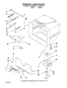 02 - Freezer Liner Parts parts for Maytag Refrigerator JFC2089WTW1 from AppliancePartsPros.com