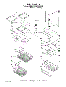 06 - Shelf Parts parts for Maytag Refrigerator JFD2589KEP5 from AppliancePartsPros.com