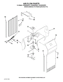 09 - Air Flow Parts parts for Maytag Refrigerator JCD2595WEP01 from AppliancePartsPros.com