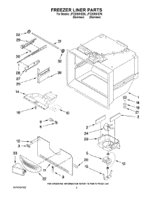 02 - Freezer Liner Parts parts for Maytag Refrigerator JFC2089HEP6 from AppliancePartsPros.com