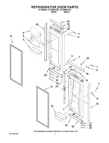 04 - Refrigerator Door Parts parts for Maytag Refrigerator JFC2089HTB4 from AppliancePartsPros.com