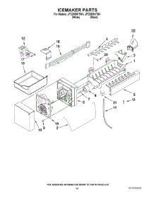 08 - Icemaker Parts parts for Maytag Refrigerator JFC2089HTW4 from AppliancePartsPros.com