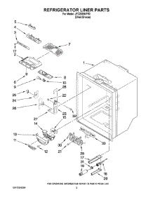 03 - Refrigerator Liner Parts parts for Maytag Refrigerator JFC2089HPR3 from AppliancePartsPros.com