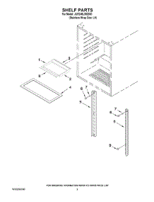 02 - Shelf Parts parts for Maytag Cartridge JUR248LWES00 from AppliancePartsPros.com