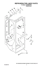 02 - Refrigerator Liner Parts parts for Maytag Refrigerator JCB2588WER00 from AppliancePartsPros.com