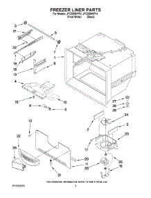 02 - Freezer Liner Parts parts for Maytag Refrigerator JFC2089HPF4 from AppliancePartsPros.com