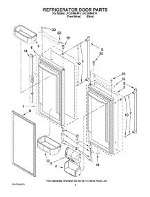 04 - Refrigerator Door Parts parts for Maytag Refrigerator JFC2089HPF4 from AppliancePartsPros.com
