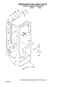 02 - Refrigerator Liner Parts parts for Maytag Refrigerator JCB2582WEF00 from AppliancePartsPros.com