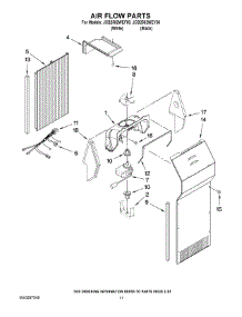 07 - Air Flow Parts parts for Maytag Refrigerator JCB2582WEF00 from AppliancePartsPros.com