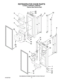 07 - Refrigerator Door Parts parts for Maytag Refrigerator JFI2089AEP3 from AppliancePartsPros.com