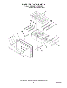 09 - Freezer Door Parts parts for Maytag Refrigerator JFI2089AEP3 from AppliancePartsPros.com