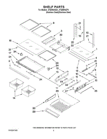 03 - Shelf Parts parts for Maytag Refrigerator JFI2589AEP3 from AppliancePartsPros.com