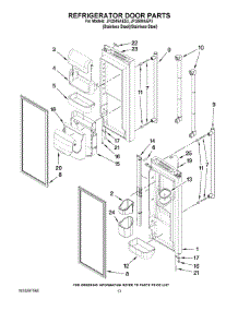 07 - Refrigerator Door Parts parts for Maytag Refrigerator JFI2589AEP3 from AppliancePartsPros.com