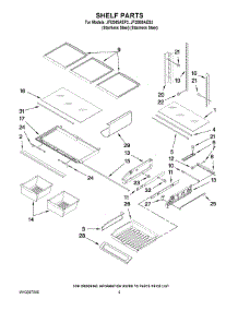 03 - Shelf Parts parts for Maytag Refrigerator JFI2089AES3 from AppliancePartsPros.com