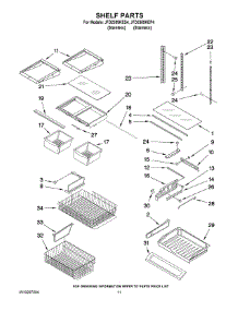 06 - Shelf Parts parts for Maytag Refrigerator JFD2589KES4 from AppliancePartsPros.com