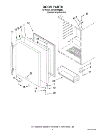 03 - Door Parts parts for Maytag Refrigerator JUR248RWES00 from AppliancePartsPros.com