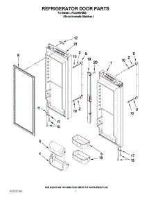 04 - Refrigerator Door Parts parts for Maytag Refrigerator JFC2290VEM2 from AppliancePartsPros.com