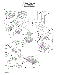 06 - Shelf Parts parts for Maytag Refrigerator JFC2290VEM2 from AppliancePartsPros.com