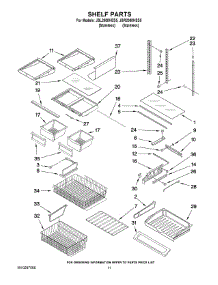 06 - Shelf Parts parts for Maytag Refrigerator JBR2088HES5 from AppliancePartsPros.com