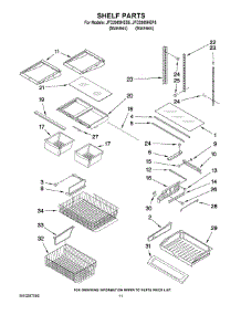 06 - Shelf Parts parts for Maytag Refrigerator JFC2089HEP5 from AppliancePartsPros.com
