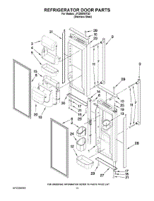 07 - Refrigerator Door Parts parts for Maytag Refrigerator JFI2089WTS0 from AppliancePartsPros.com