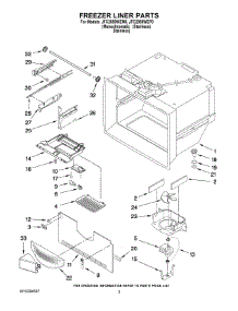 02 - Freezer Liner Parts parts for Maytag Refrigerator JFC2089WEM0 from AppliancePartsPros.com