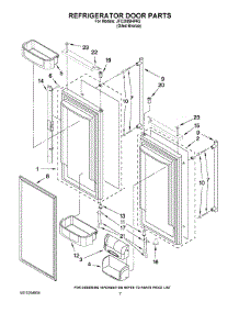 04 - Refrigerator Door Parts parts for Maytag Refrigerator JFC2089HPR2 from AppliancePartsPros.com
