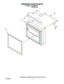 07 - Freezer Door Parts parts for Maytag Refrigerator JFC2089HPR2 from AppliancePartsPros.com