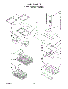 06 - Shelf Parts parts for Maytag Refrigerator JFD2589KEP3 from AppliancePartsPros.com