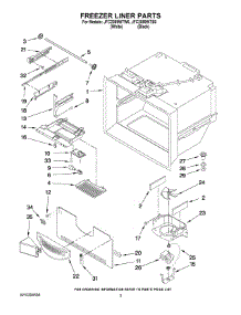 02 - Freezer Liner Parts parts for Maytag Refrigerator JFC2089WTB0 from AppliancePartsPros.com
