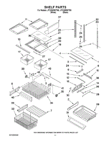 06 - Shelf Parts parts for Maytag Refrigerator JFC2089WTB0 from AppliancePartsPros.com