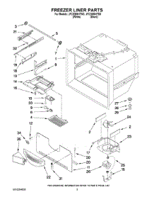 02 - Freezer Liner Parts parts for Maytag Refrigerator JFC2089HTB3 from AppliancePartsPros.com
