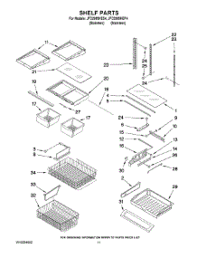 06 - Shelf Parts parts for Maytag Refrigerator JFC2089HEP4 from AppliancePartsPros.com