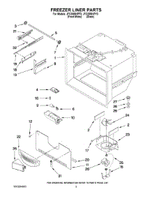 02 - Freezer Liner Parts parts for Maytag Refrigerator JFC2089HPF3 from AppliancePartsPros.com